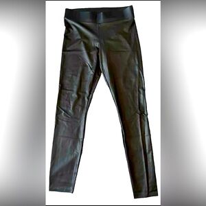 Guess dark green/gold sheen leggings size S